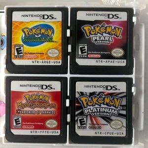 4 Pokemon Games Nintendo DS